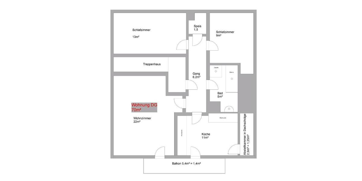 Dachgeschoßwohnung Nußdorf - 3 Zimmer, 70 m&sup2;, 1.000&euro; | Angebot:25992229