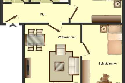 Wohnung zum Mieten in Minden 489 € 55 m² 3 zimmer