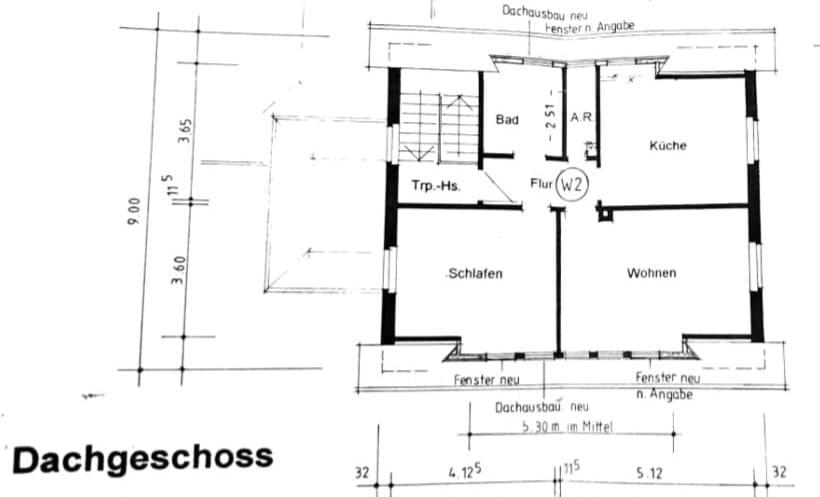 Dachgeschoßwohnung Lotte - 2.5 Zimmer, 59 m&sup2;, 530&euro; | Angebot:26051018