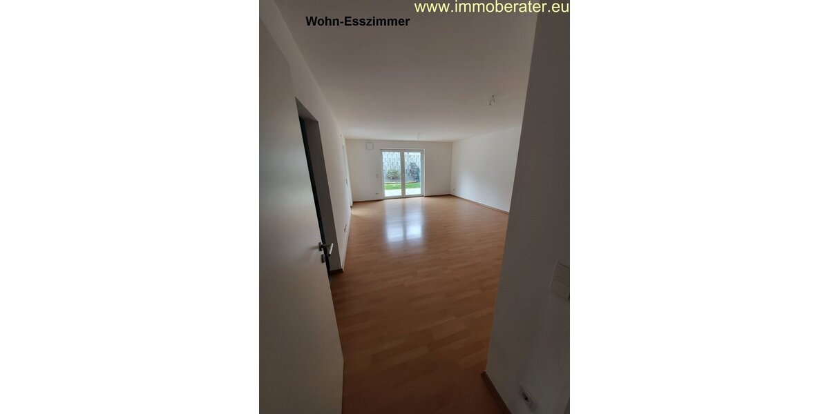 Große 3-Zi-Neubau-Whg WFL 103 m² zwei Bäder Terrasse Gartenanteil Garage Energiesparhaus-Kfw-55 ab Oktober 26 zu vermieten. - Erdgeschoßwohnung Neunburg vorm Wald | Angebot:27266637