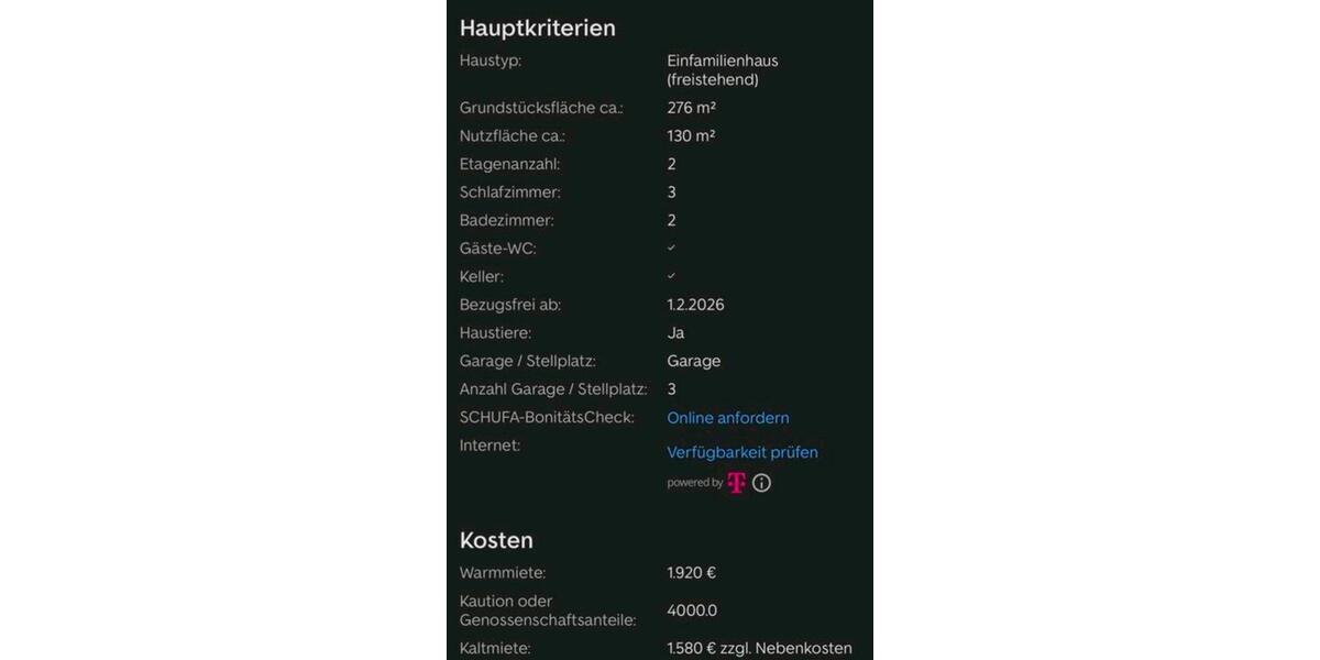 Einfamilienhaus Mainz - 3 Zimmer, 96 m&sup2;, 1.560&euro; | Angebot:26025468