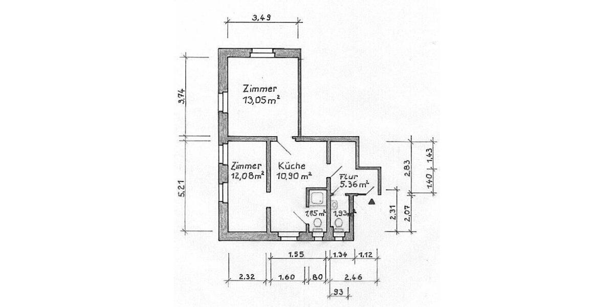 Etagenwohnung Geringswalde - 2 Zimmer, 45 m&sup2;, 250&euro; | Angebot:25902790