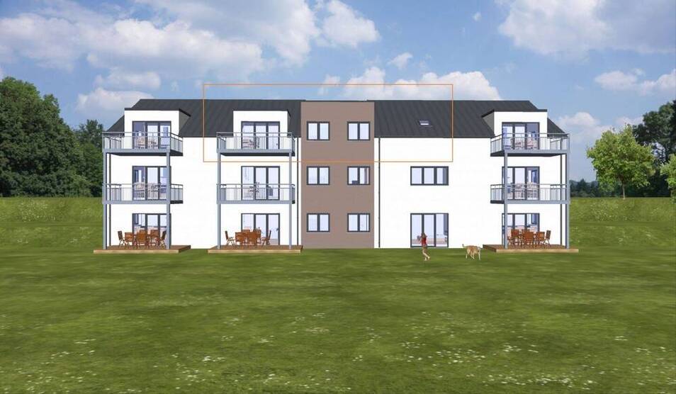 Kernscheid: Exklusives Wohnen in gefragter Höhenlage der Stadt Trier + WE08 mit 72,76 m² Wfl. + 3 Zimmer und Balkon mit Weitblick