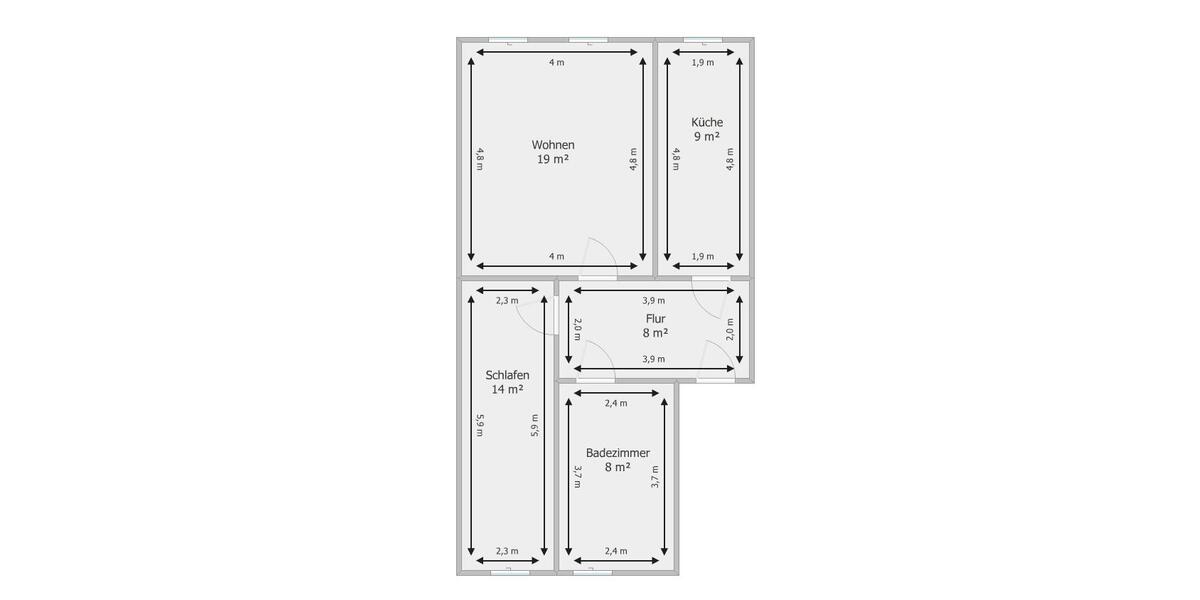 Etagenwohnung Penig - 2 Zimmer, 61 m&sup2;, 345&euro; | Angebot:26621735