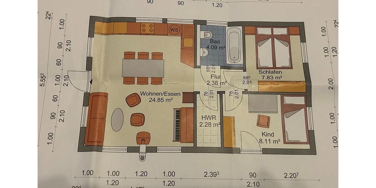 Wohnen auf Zeit Wedemark - 3 Zimmer, 50 m&sup2;, 850&euro; | Angebot:26272931