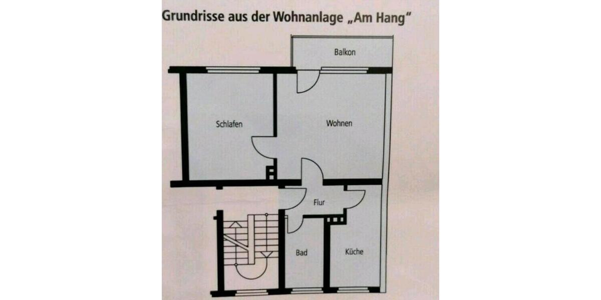 Etagenwohnung Schöningen - 2 Zimmer, 50 m&sup2;, 800&euro; | Angebot:24827303