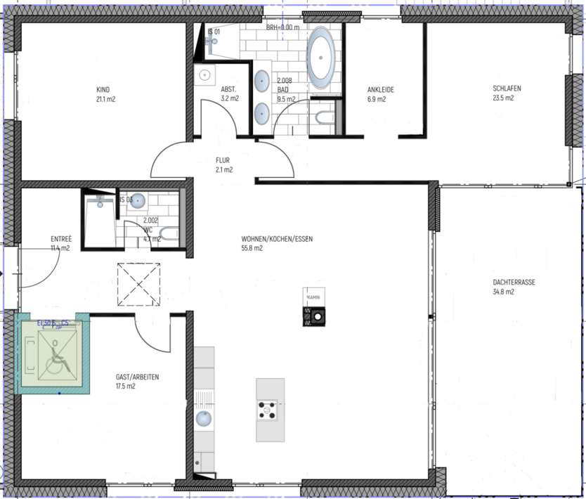 Mit dem Aufzug direkt in die Traumwohnung am Zwenkauer See! 4 zimmer
