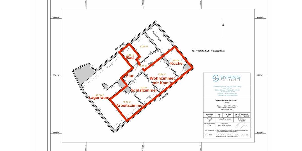 Dachgeschoßwohnung Bad Schmiedeberg - 3 Zimmer, 67 m&sup2;, 400&euro; | Angebot:24307126
