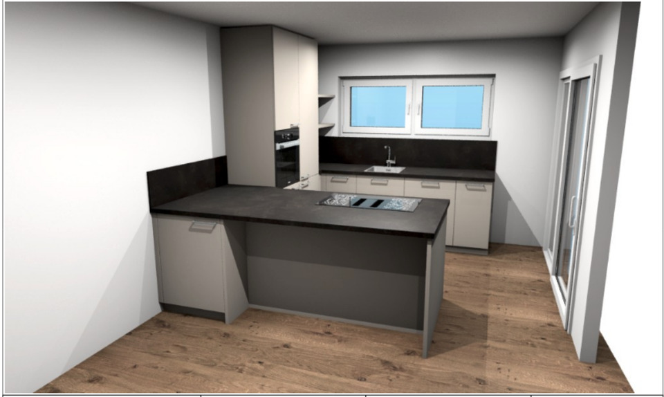 Moderne Dachgeschosswohnung mit Küche: Erstbezug 3 zimmer