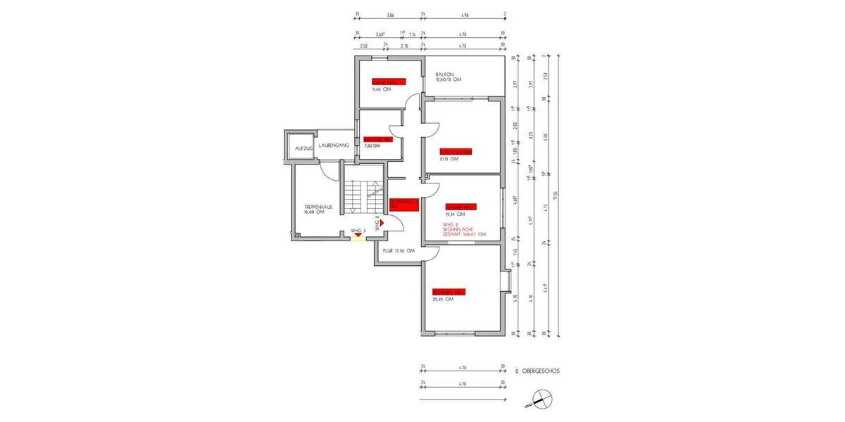 Etagenwohnung Tettnang - 3 Zimmer, 109 m&sup2;, 1.350&euro; | Angebot:26036066