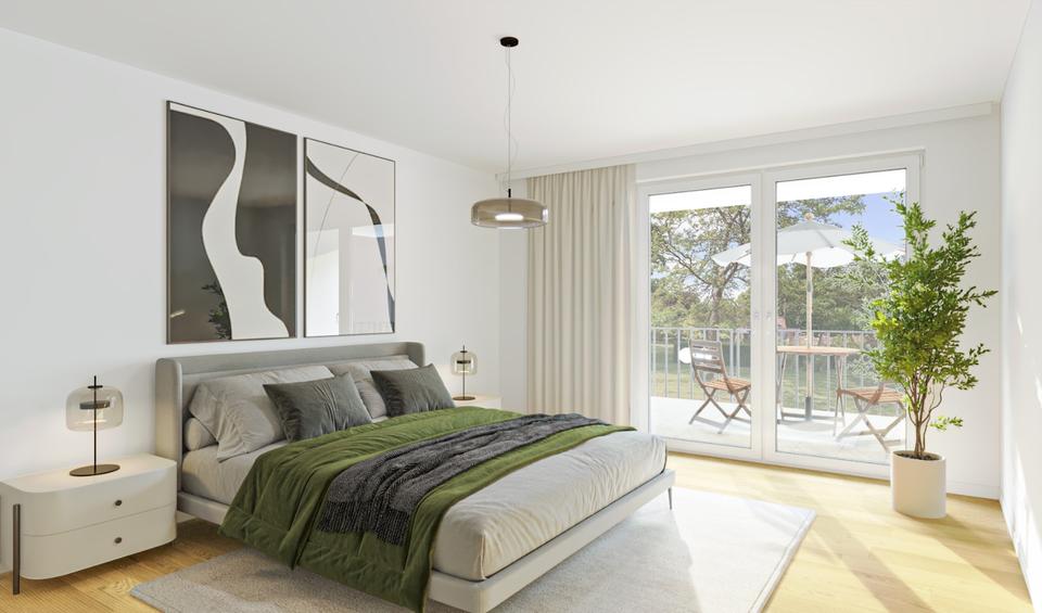 Exklusive 2-Zimmer-Neubauwohnung (KfW-40) – barrierefrei, mit Auf 2 zimmer