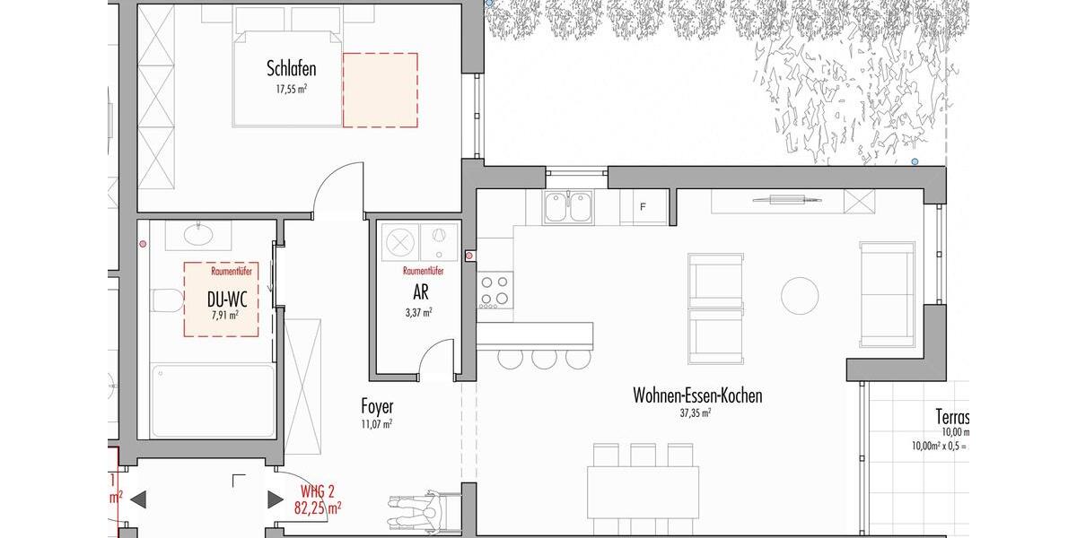 Erdgeschoßwohnung Rheinbach - 2 Zimmer, 83 m&sup2;, 1.090&euro; | Angebot:26617720