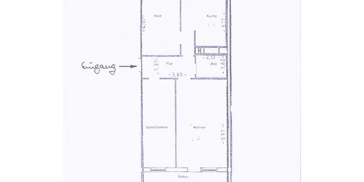 Etagenwohnung Magdeburg Neu Olvenstedt - 3 Zimmer, 70 m&sup2;, 420&euro; | Angebot:25666261