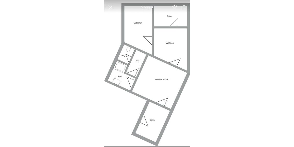 Etagenwohnung Raguhn-Jeßnitz Jeßnitz (Anhalt) - 3 Zimmer, 60 m&sup2;, 604&euro; | Angebot:25614528