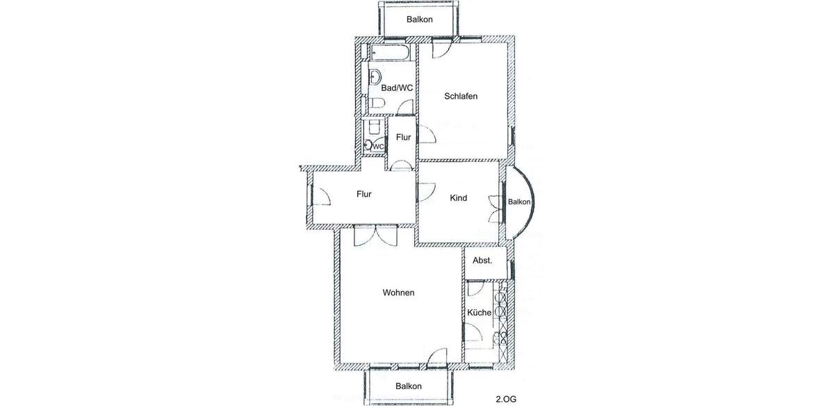 Etagenwohnung München Thalk.Obersendl.-Forsten-Fürstenr.-Solln - 3 Zimmer, 97 m&sup2;, 1.720&euro; | Angebot:25741525