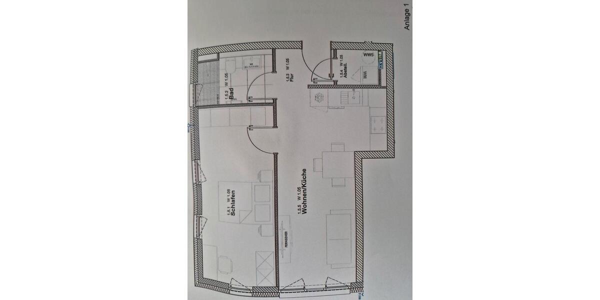 Etagenwohnung Ohrdruf - 2 Zimmer, 46 m&sup2;, 542&euro; | Angebot:26517992