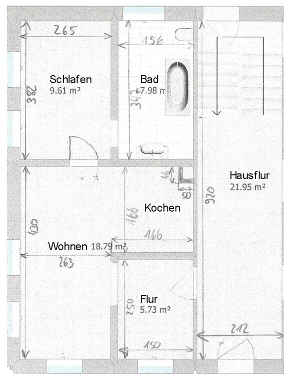 helle Zwei-Zimmer-Wohnung in ruhiger Lage mit guter Fernsicht 2 zimmer