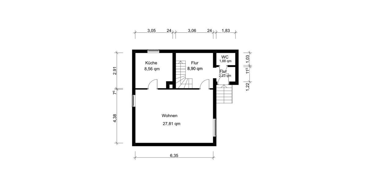 Einfamilienhaus Witzenhausen Albshausen - 4 Zimmer, 110 m&sup2;, 1.050&euro; | Angebot:25842282