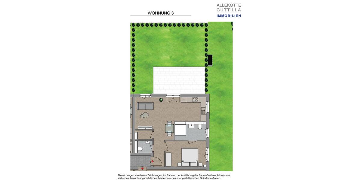 Exkusive 2,5 Zimmer Erdgeschosswohnung zur Miete-Erstbezug 2 zimmer