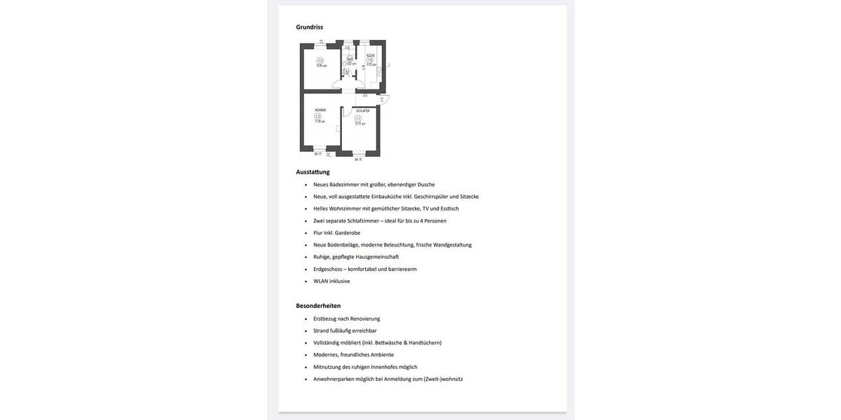 Etagenwohnung Rostock Hohe Düne - 3 Zimmer, 65 m&sup2;, 2.000&euro; | Angebot:25049807
