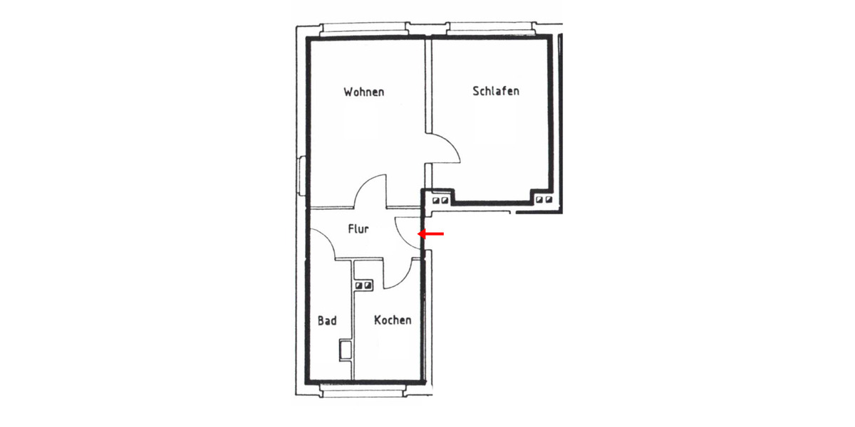 Etagenwohnung Hainichen - 2 Zimmer, 46 m&sup2;, 265&euro; | Angebot:25342760