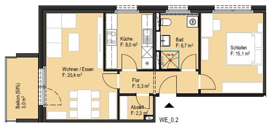 Barrierefreies Wohnen am Steegenwald 2 zimmer