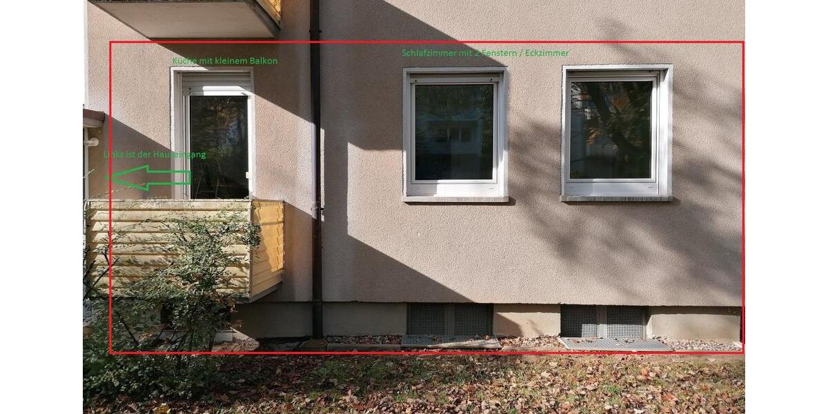 Schweinfurt Hochfeld 2 Zimmer 63 qm EG 2-Balkone ab 01.04. frei 2 zimmer