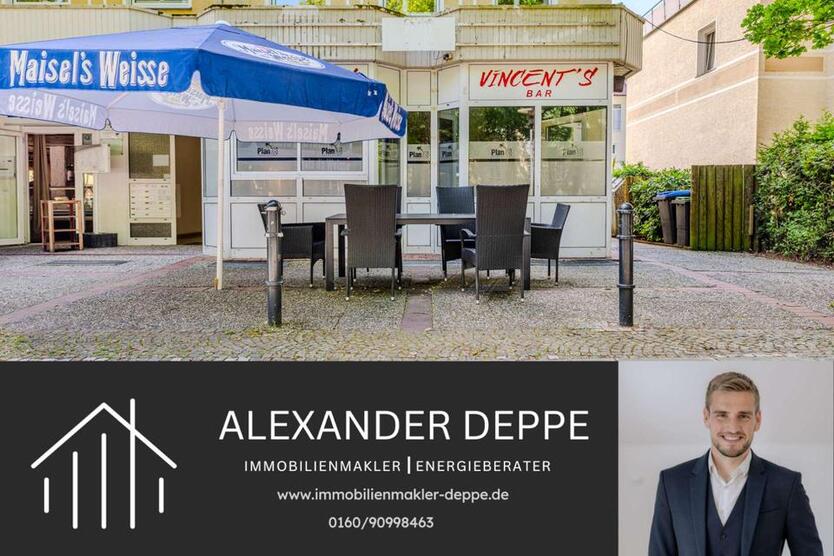 Ideal für Gastronomie, Bar oder Café: Attraktive Gewerbefläche Face-To-Face zum Kurpark!
