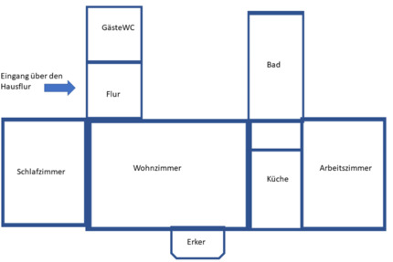 EG-Wohnung 75qm in Villa in 32130 Enger zimmer