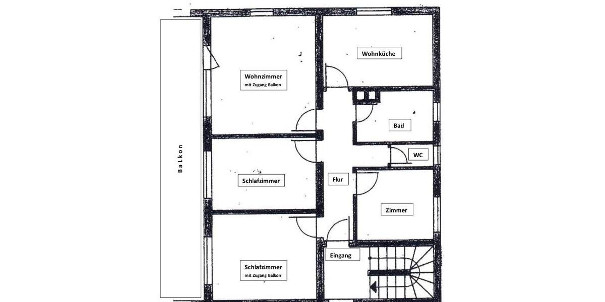 Etagenwohnung Kühbach - 5 Zimmer, 91 m&sup2;, 950&euro; | Angebot:25823287