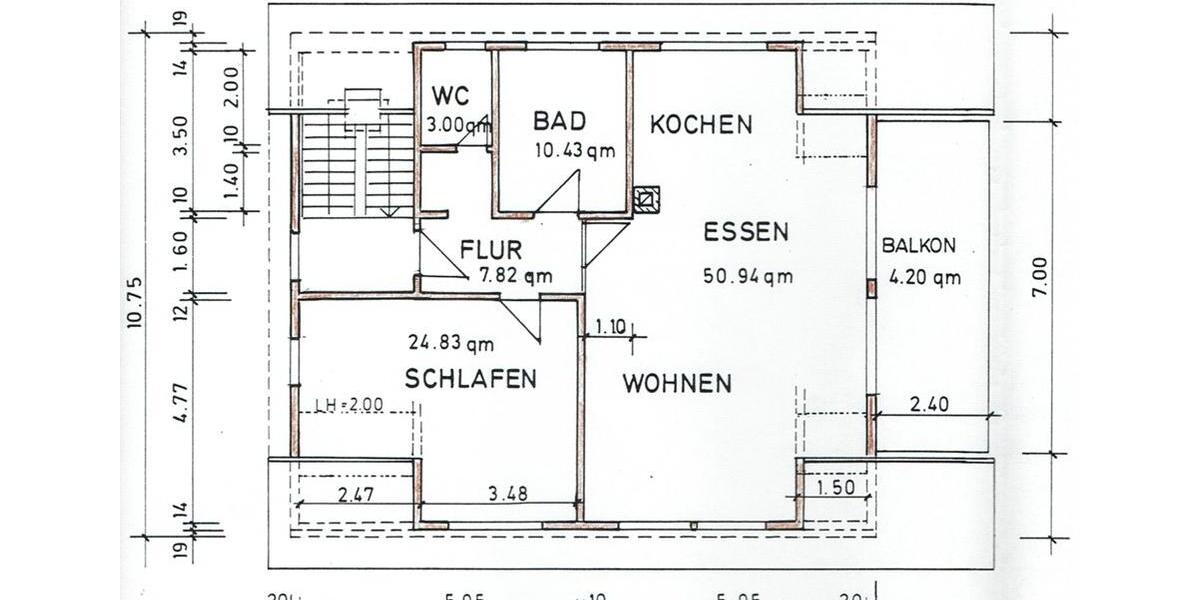 Dachgeschoßwohnung Königsbach-Stein Stein - 3 Zimmer, 97 m&sup2;, 990&euro; | Angebot:26044394