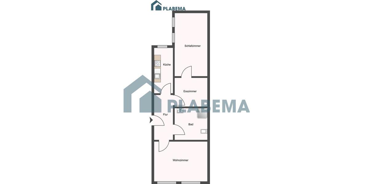 Erdgeschoßwohnung Schwerin - 2.5 Zimmer, 56 m&sup2;, 720&euro; | Angebot:26562918