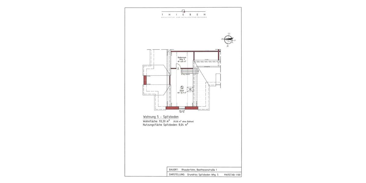 Etagenwohnung Rhauderfehn - 3 Zimmer, 95 m&sup2;, 1.100&euro; | Angebot:26177654