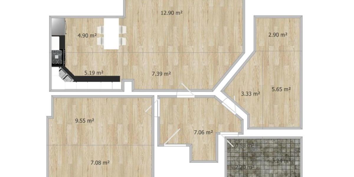 SCHÖNE 3-RAUM WOHNUNG IM DG IN 08340 SCHWARZENBERG ZU VERMIETEN 3 zimmer