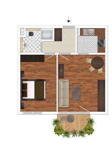 Etagenwohnung Magdeburg Leipziger Str. - 2 Zimmer, 48 m&sup2;, 434&euro; | Angebot:26202038