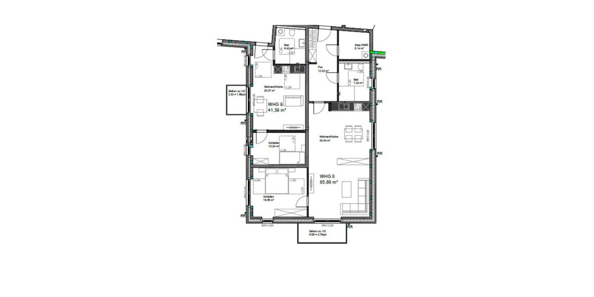 Moderne 2-Zimmer-Wohnung – Denekamper Str. 125, Nordhorn 2 zimmer