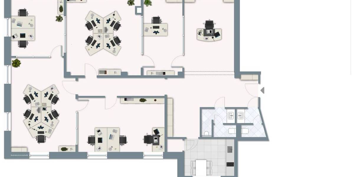 Gewerbeobjekt Eggenstein-Leopoldshafen Eggenstein - 5 Zimmer, 190 m&sup2;, 2.280&euro; | Angebot:25680885