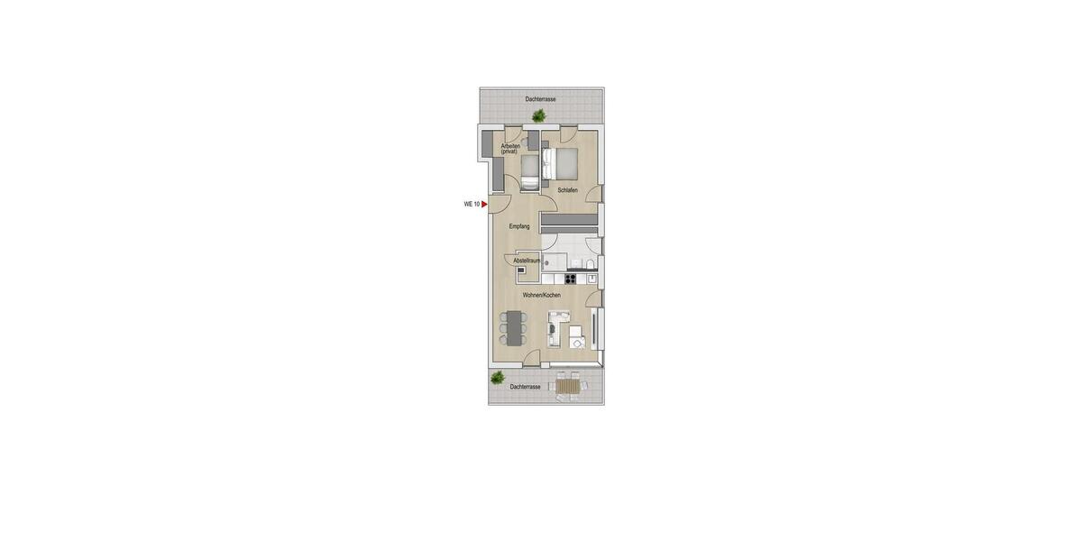 Dachgeschoßwohnung München Trudering - 3 Zimmer, 89 m&sup2;, 2.490&euro; | Angebot:25882980