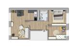 Etagenwohnung Dessau-Roßlau Roßlau - 3 Zimmer, 56 m&sup2;, 368&euro; | Angebot:26635040