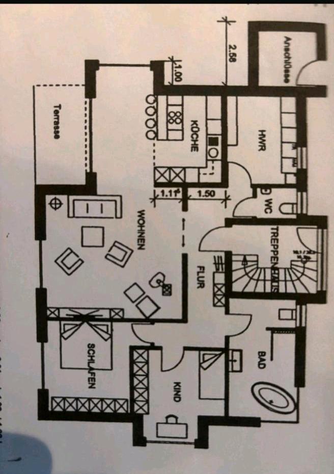 Schöne Erdgeschoßwohnung mit Garten