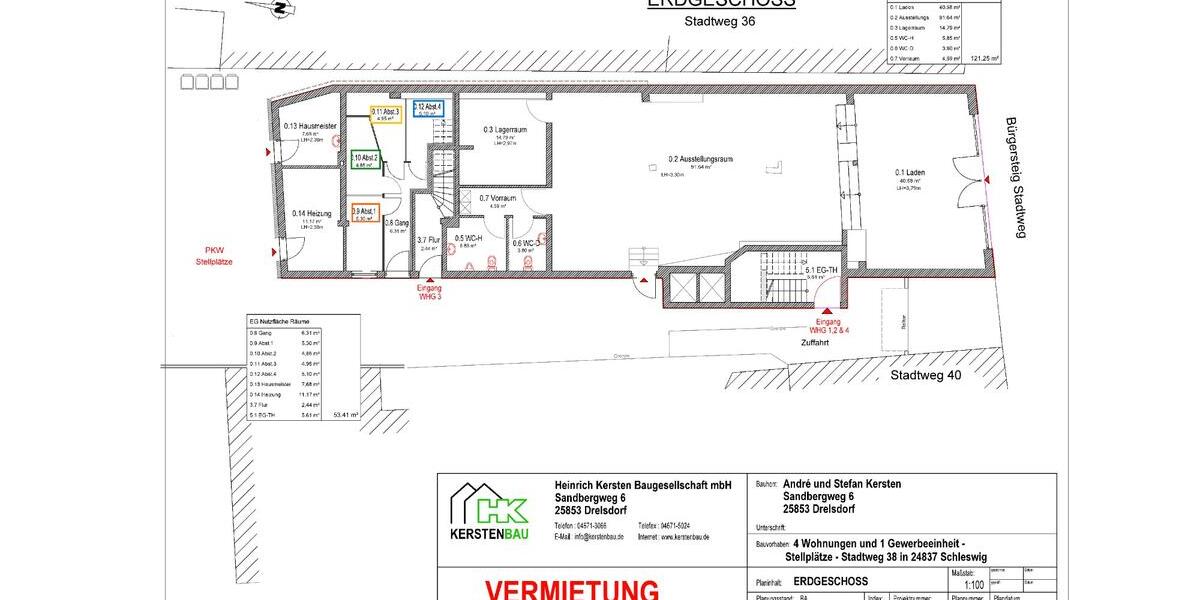 Dachgeschoßwohnung Schleswig - 2 Zimmer, 68 m&sup2;, 815&euro; | Angebot:26456436