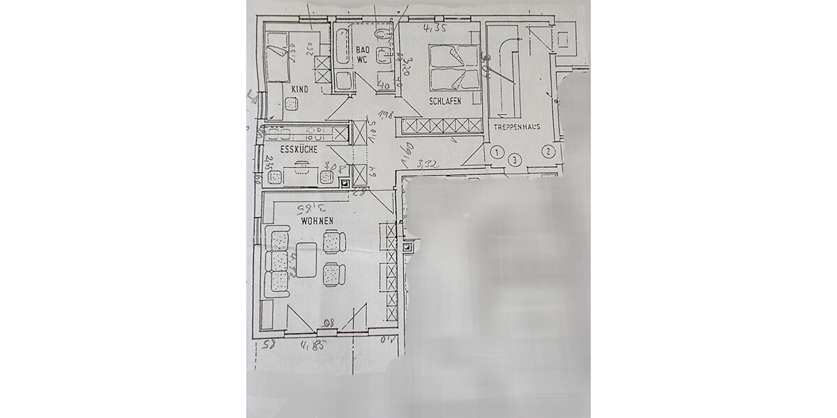 Erdgeschoßwohnung Schwarzenfeld - 3 Zimmer, 76 m&sup2;, 890&euro; | Angebot:26252383