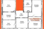 Erdgeschoßwohnung Reinsdorf - 4.5 Zimmer, 101 m&sup2;, 550&euro; | Angebot:26165752