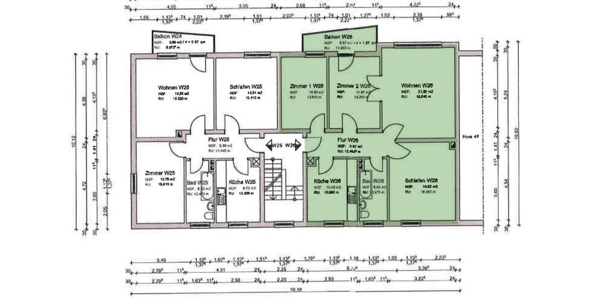 Etagenwohnung Idar-Oberstein Oberstein - 4 Zimmer, 123&euro; | Angebot:26602596