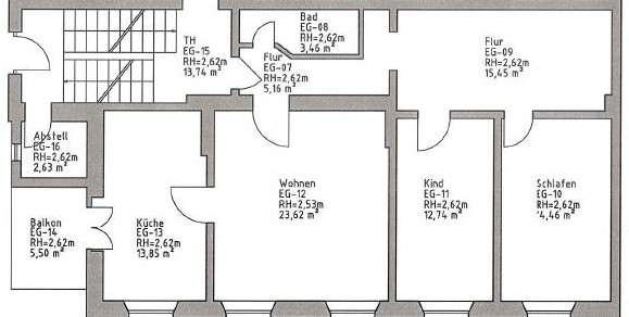 WG‑Wohnung am Schlosspark – 3 Zimmer – 90 m² – Balkon – ab 01.08.2026 - 3- Bad Freienwalde (Oder) | Angebot:26985440