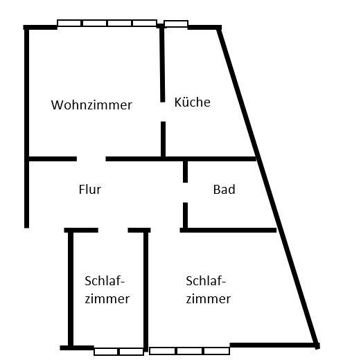 Dachgeschoßwohnung Osnabrück Fledder - 3 Zimmer, 60 m&sup2;, 650&euro; | Angebot:26462039