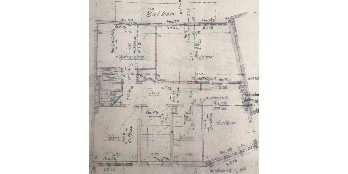 Etagenwohnung Hildesheim - 4 Zimmer, 130 m&sup2;, 950&euro; | Angebot:26299503