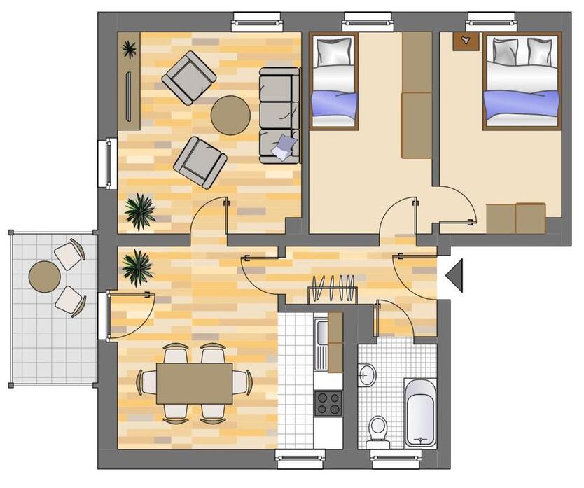 Helle 3-Zimmer-Wohnung mit Balkon nähe Lendringsen zimmer