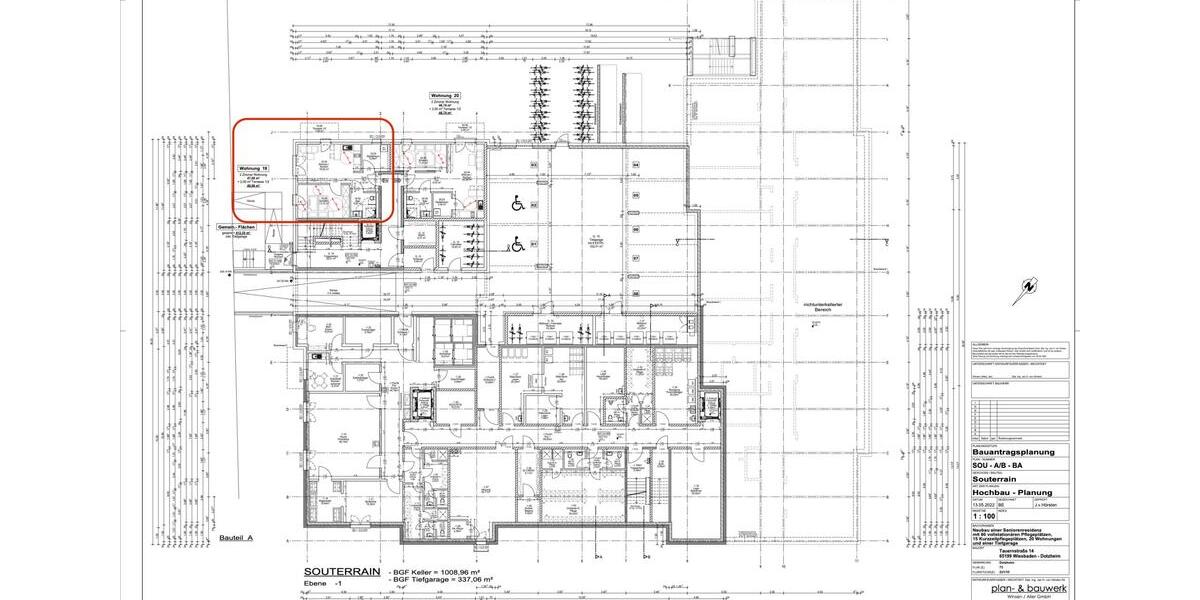 Etagenwohnung Wiesbaden Dotzheim - 2 Zimmer, 49 m&sup2;, 1.007&euro; | Angebot:26458609