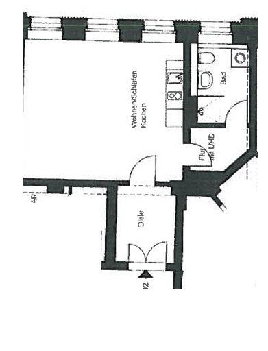 Etagenwohnung Dresden Äußere Neustadt - 1 Zimmer, 39 m&sup2;, 443&euro; | Angebot:27070591